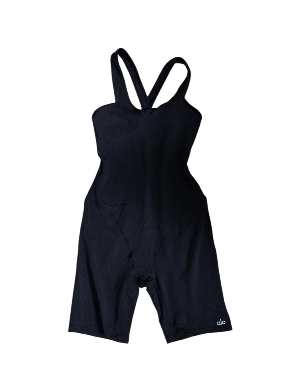 ALO Yoga Black Short Length Romper